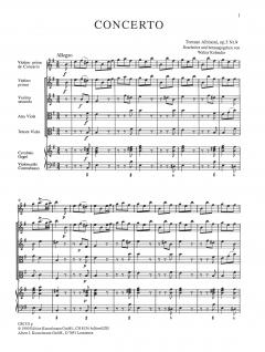 Concerto à cinque e-moll op. 5/9 von Tomaso Giovanni Albinoni 