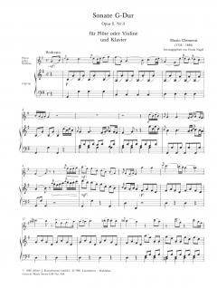 Sonate für Flöte (Violine) und Klavier oder Bc von Muzio Clementi im Alle Noten Shop kaufen