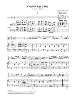 6 Ragtimes Heft 1 von Scott Joplin für Violine oder Violoncello und Klavier im Alle Noten Shop kaufen