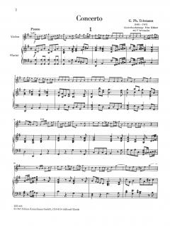 Konzert G-dur von Georg Philipp Telemann 
