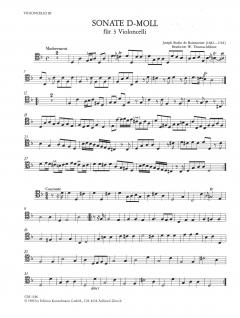 3 Sonaten von Joseph Bodin de Boismortier für 3 Violoncelli im Alle Noten Shop kaufen