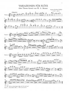 Thême favorit de Mozart varié 