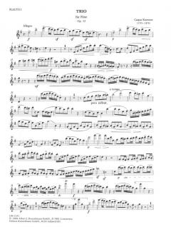 Trio für 3 Flöten, op. 52 von Kaspar Kummer im Alle Noten Shop kaufen