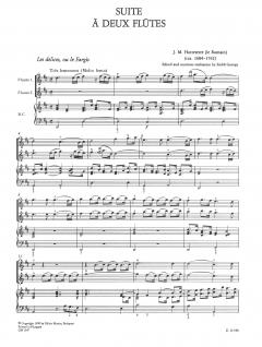 Suite op. 2/6 von Jacques-Martin Hotteterre für 2 Flöten mit Basso continuo ad lib. im Alle Noten Shop kaufen