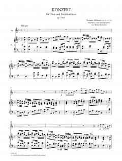 Concerto à cinque F-Dur op. 7/9 von Tomaso Albinoni für Oboe und Streichorchester im Alle Noten Shop kaufen