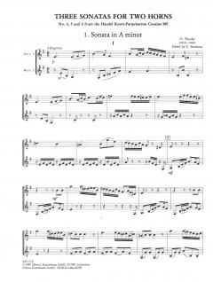 3 Sonaten für 2 Hörner Band 2 von Otto Nicolai für Horn Duett