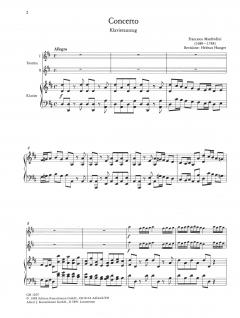 Concerto con una o due Tromba, Archi e Cembalo von Francesco Manfredini 