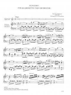 Concerto B-dur von Franz Anton Hoffmeister für Klarinette in B und Orchester im Alle Noten Shop kaufen