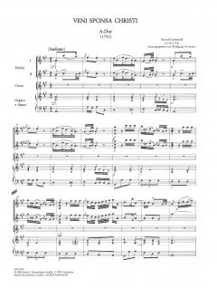 Zwei Veni sponsa Christi von Nicolo Jommelli für Sopran, Streichorchorchester und Bc. im Alle Noten Shop kaufen