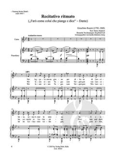 Recitativo ritmato - "Farò come colui che piange e dice" (Dante) von Gioachino Rossini 