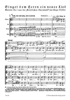 Singet dem Herrn ein neues Lied (Hugo Distler) 