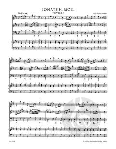 12 methodische Sonaten Heft 4 von Georg Philipp Telemann für Violine oder Flöte und Basso continuo im Alle Noten Shop kaufen
