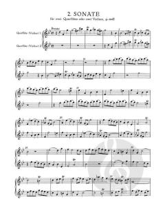 6 Sonaten im Kanon op. 5 Heft 1 von Georg Philipp Telemann für zwei Querflöten oder zwei Violinen TWV 40: 118-120 im Alle Noten Shop kaufen