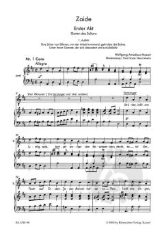 Zaide (Das Serail) KV 344 (336b) von Wolfgang Amadeus Mozart 