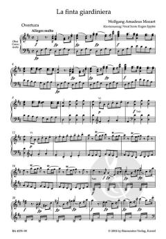 La finta giardiniera von Wolfgang Amadeus Mozart 