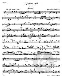 Die 10 berühmten Streichquartette von Wolfgang Amadeus Mozart im Alle Noten Shop kaufen (Stimmensatz)