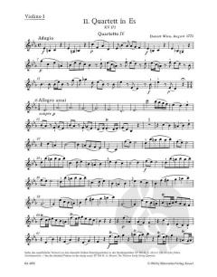 13 frühe Streichquartette Heft 4 von Wolfgang Amadeus Mozart (Download) 