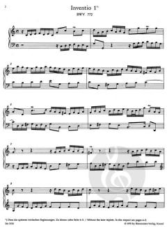 Inventionen und Sinfonien BWV 772-801 von Johann Sebastian Bach 