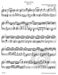 Italienisches Konzert BWV 971 von Johann Sebastian Bach (Download) 