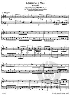 Klavierbearbeitungen fremder Werke III BWV 985-987, 592a, 972a von Johann Sebastian Bach im Alle Noten Shop kaufen