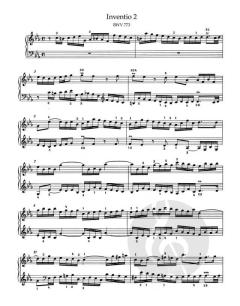 Inventionen und Sinfonien BWV 772-801 von Johann Sebastian Bach 