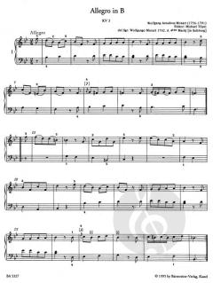 Leichte Klavierstücke und Tänze von Wolfgang Amadeus Mozart (Download) 