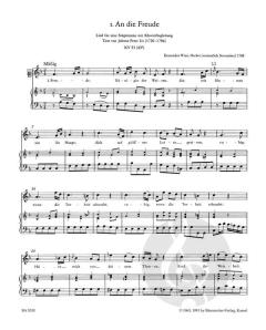 Sämtliche Lieder für hohe Stimme von Wolfgang Amadeus Mozart 