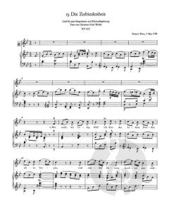 Sämtliche Lieder für hohe Stimme von Wolfgang Amadeus Mozart 