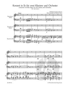 Konzert Nr. 10 Es-Dur KV 365 (316a) von Wolfgang Amadeus Mozart (Download) 