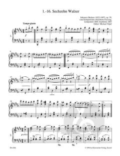 Leichte Klavierstücke und Tänze von Johannes Brahms im Alle Noten Shop kaufen