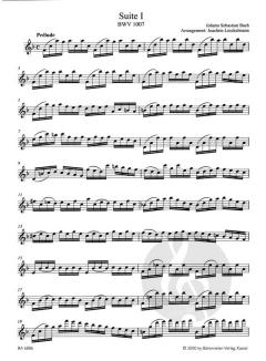 Zwei Suiten für Flöte von Johann Sebastian Bach im Alle Noten Shop kaufen