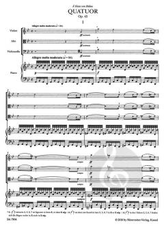 Quatuor en sol mineur op. 45 von Gabriel Fauré (Download) 