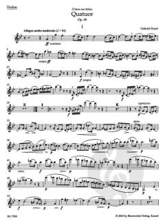 Quatuor en sol mineur op. 45 von Gabriel Fauré (Download) 
