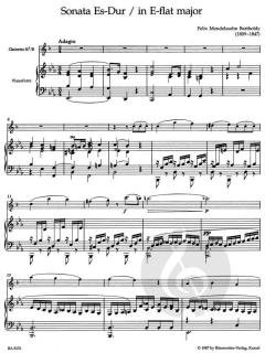 Sonate für Klarinette und Klavier von Felix Mendelssohn Bartholdy 