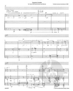 Sappho-Lieder von Andrea Lorenzo Scartazzini (Download) 