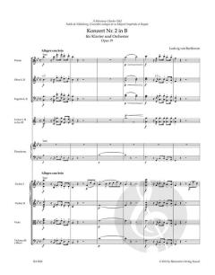 Konzert Nr. 2 B-Dur op. 19 von Ludwig van Beethoven für Klavier und Orchester im Alle Noten Shop kaufen (Partitur)