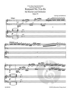 Konzert Nr. 5 Es-Dur op. 73 von Ludwig van Beethoven für Klavier und Orchester im Alle Noten Shop kaufen