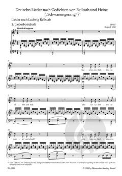 Schwanengesang von Franz Schubert 