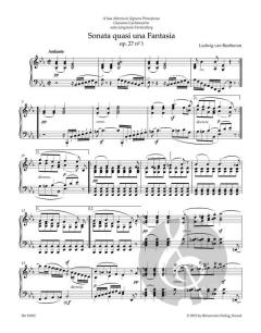 Sonata quasi una Fantasia (Mondscheinsonate) von Ludwig van Beethoven 