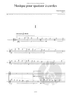 Musique pour quatuor à cordes von John M. Feierabend 
