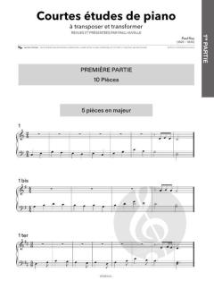 Courtes études pour piano à transposer et transformer von Paul Roy 