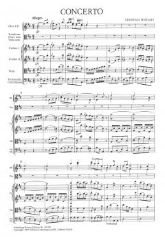 Konzert für Posaune oder Viola und Orchester von Leopold Mozart im Alle Noten Shop kaufen (Partitur)