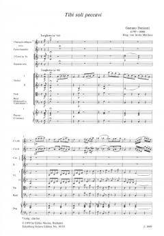 Tibi soli peccavi Vers 5 und 7 von Gaetano Donizetti für Sopran, Bassetthorn und Orchester im Alle Noten Shop kaufen (Partitur)