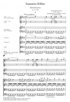 Konzert D-dur für Klavier von Johann Baptist Vanhal 