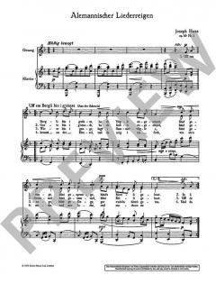 Liederreigen nach Volksweisen op. 89 Nr. 1 von Joseph Haas 