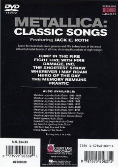 Classic Songs - Drum Legendary Licks (Lars Ulrich) 