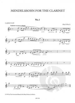 Mendelssohn for the Clarinet von Thea King 