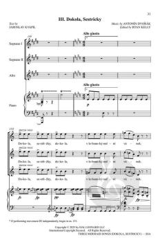 3 Mermaid Songs von Antonín Dvořák (Download) 