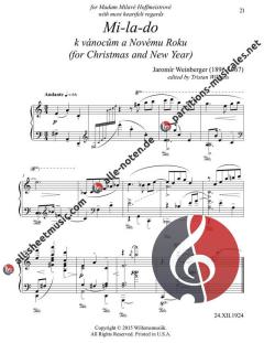 Piano Miniatures von Jaromír Weinberger 