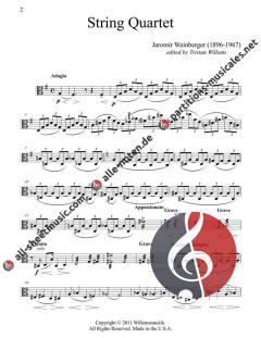 String Quartet von Jaromír Weinberger 